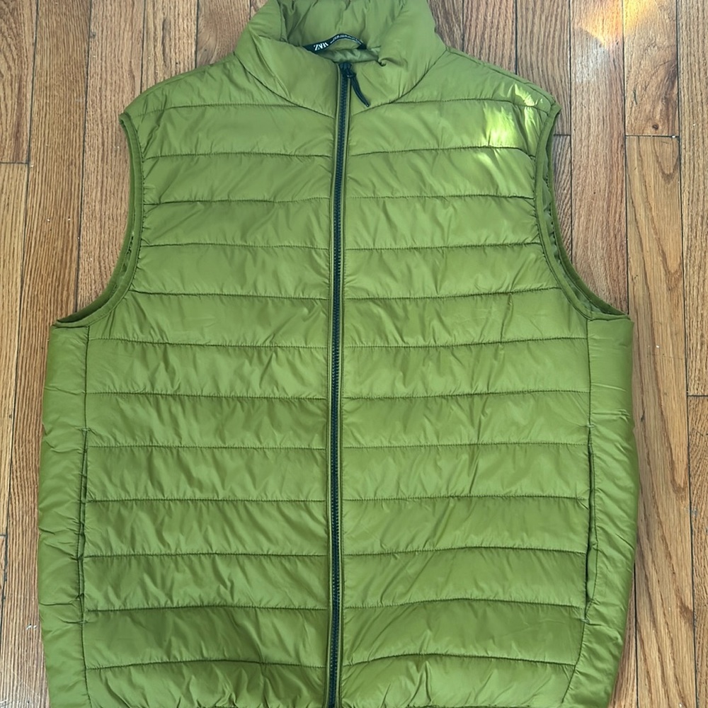 Zara Green Slim Vest